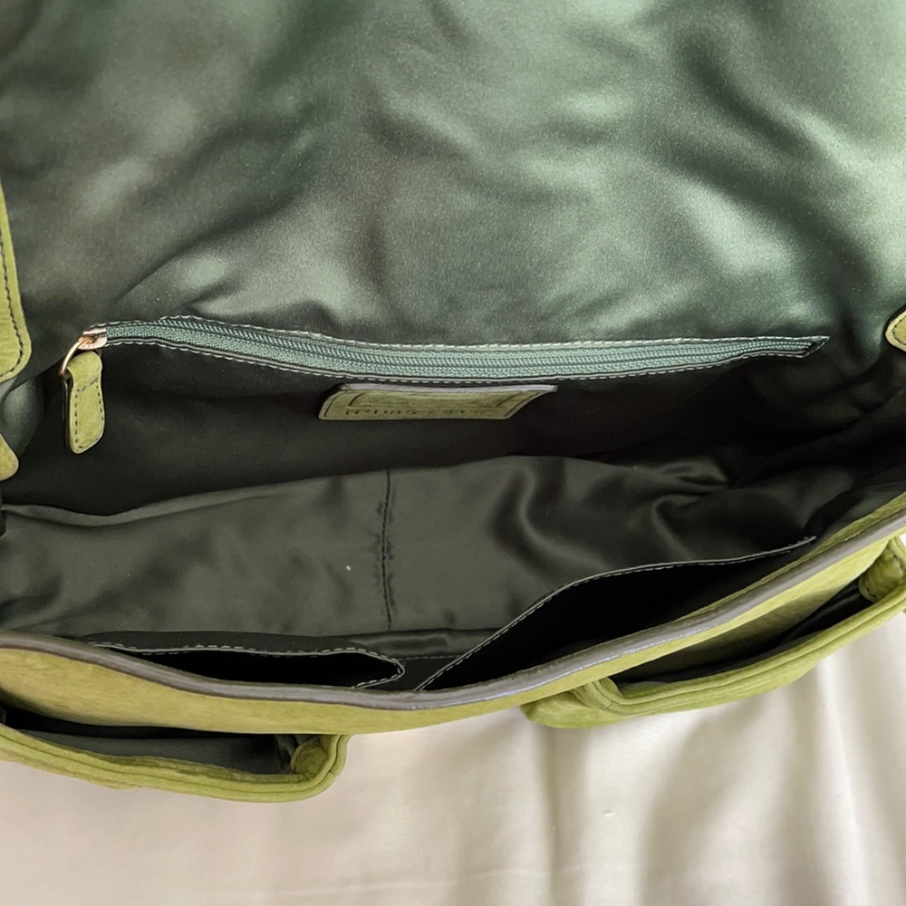 Coach Green Soft Milled Nubuc Leather Shoulder Bag - Picture 10 of 12